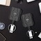 Retractable Keychain Badge Holder with Belt Clip – Heavy Duty Carabiner, 32” Steel Cord, 10 oz Rebound, Multi-Purpose ID & Key Reel, 2 Pack (2pcs Black Belt Clip)